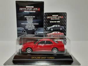 京商 1/64 NISSAN SKYLINE GT-R SKYLINE 25GT TURBO 日産 スカイライン 4dr ターボ ER34 赤色 レッド 旧車 ミニカー モデルカー