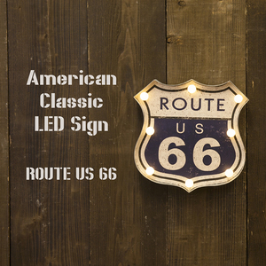 American Classic LED Sign アメリカンクラシック【ROUTE US 66】