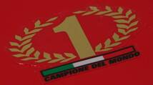 送料無料 Italian flag #1 Campione del Mondo DUCATI イタリア フラッグ ステッカー シール デカール バイク ドゥカティ_画像2