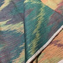 新品　かすり柄　高級　ジャガード生地　川島織物　横137×縦50㎝_画像1