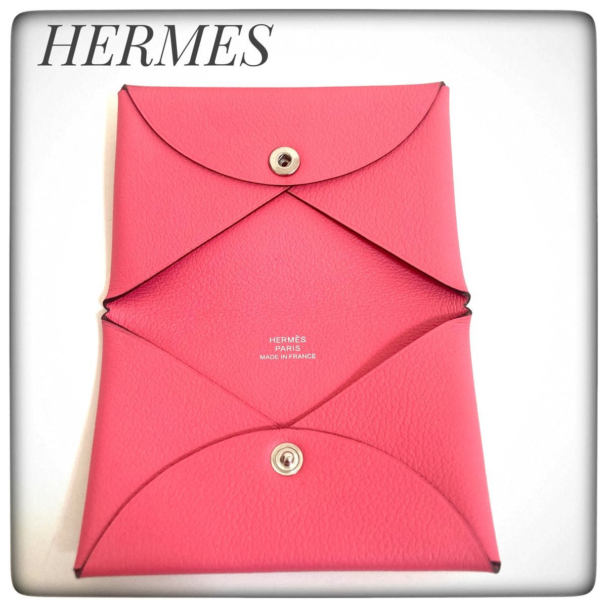 送料無料 HERMES エルメス カルヴィデュオ ミニ財布 コインカード