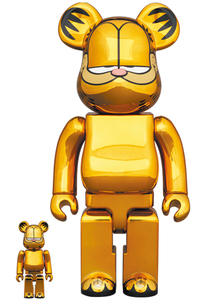 BE@RBRICK GARFIELD GOLD CHROME Ver.100％ & 400％/ガーフィールド/ベアブリック/メディコムトイ/Medicom Toy