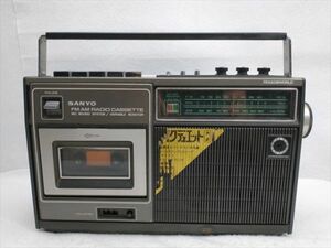 SANYO FM AMlahio cassette player MR-5600 retro Junk interior (22_50615_12)