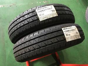 e733-2-10 ☆175/80R14 (175R14）新古品 2本 ヨコハマ ブルーアースバン RY55 2019年製 新古品！ k100