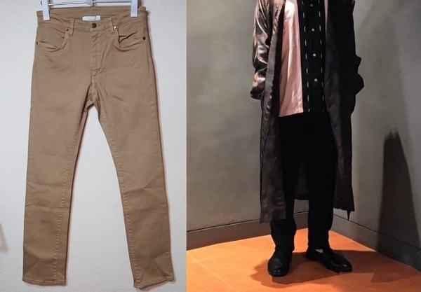 新品 定価2.5万 Unused アンユーズド 21SS 10oz DENIM STRETCH SLIM PANTS ウォッシュ加工ストレッチ スリム デニム パンツ 2 uw0828 TJ 