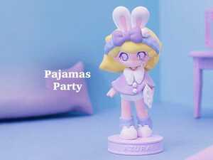 POP MART AZURA ワードローブ シリーズ Pajamas Party アズラ パジャマパーティー POPMART ポップマート バニー フィギュア 内袋未開封