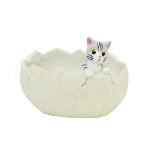  resin miniature pot cat eg pot cat egg Mini pot 