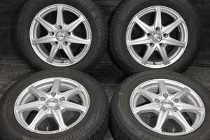 K2/条件付送料無料 良品 BRIDGESTONE BLIZZAK VRX2 195/65R15×6J +52 5H PCD114.3 4本セット ノア ヴォクシー ステップワゴン アイシス 等