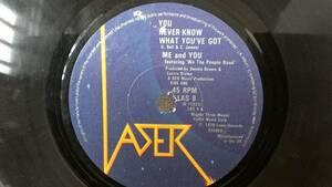 ☆彡美品！！☆彡送料無料！！　ME AND YOU 　YOU NEVER KNOW WHAT YOU'VE GOT　1979 英LASER盤・７inch。LOVERS REGGAE。超おススメです。