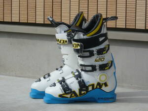 3**** prompt decision!SALOMON/ Salomon ski boots X-MAX120 white / light blue 26.0cm/26.5cm 305mm