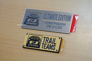 USトヨタ純正 2014 TOYOTA FJ cruiser FJクルーザーTRAIL TEAMトレイルチーム アルティメイト エディション エンブレム USDM北米JDM GSJ15W