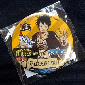 【レア】東京ワンピースタワー限定 バースデー缶バッジ トラファルガー・ロー[ONEPIECE ワンピース 麦わらストア 2015 Trafalgar Law 希少]