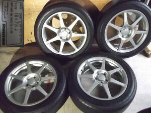 鍛造軽量ProdriveプロドライブGC-07J18インチOFF+50-7.5J-PCD114.3-5H+タイヤ235/50R18ヴェゼルCX-30レクサスUXフォレスターCX-3