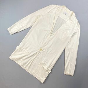 美品 SISE シセ テーラード ロングジャケット コート ロングシャツ メンズ 白 ホワイト サイズ1*TB138