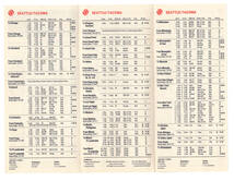 航空会社の時刻表　ノ－スウエストオリエント航空　シアトル空港　1979年4月_画像2