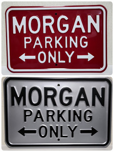 モーガン 看板　2種類　サイズ　約31㎝×45㎝　Morgan Signboard　