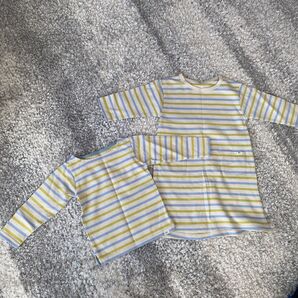 beams mini ワンピース トップス ボーダーカットソー ペアルック