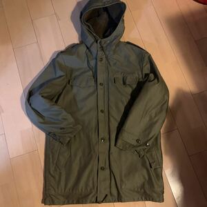 90s【JEANS EXPRESS】ドイツ軍 ボアライナー付き モッズコート カーキ ミリタリー メンズ 170/180-95 1992 美品 M-L程度