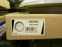 A369 新品 SEIKO セイコー 電波クロック 掛時計 クォーツ 電池 品番KX234W 箱付 定価5000円 動品_画像6