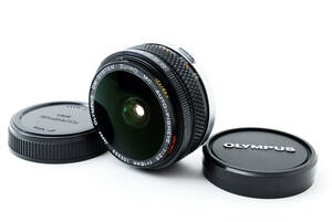 【美品】Olympus OM-System Zuiko Auto-Fisheye 16mm F3.5 MC Fisheye Lens オリンパス No640@Vy
