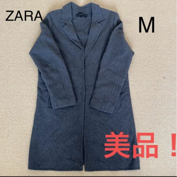 ZARA コート M グレー