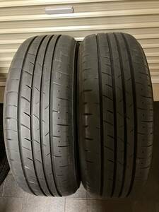 ブリジストン PX-RV2 195/60R16 ２本セット 2020年製 残溝7.5ミリ パンク修理跡やビード切れ無 中古 BS ミニバン