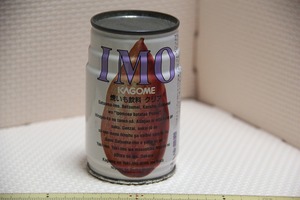 空き缶 IMO 焼いも飲料 クリア カゴメ プルトップ無し 錆汚れ有 1986 検索 置物 空缶 昭和 レトロ グッズ