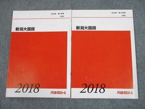 TN12-069 代々木ゼミナール 代ゼミ 新潟大学 新潟大国語 テキスト通年セット 2018 計2冊 15m0D