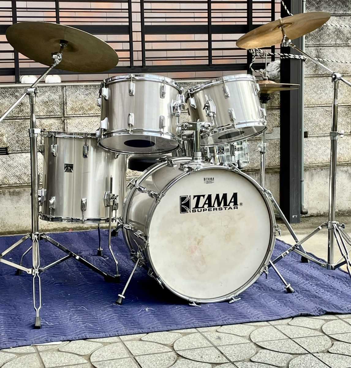 グリーン・ホワイト系 完成品♪ TAMA SUPERSTAR ドラムセット引き取り