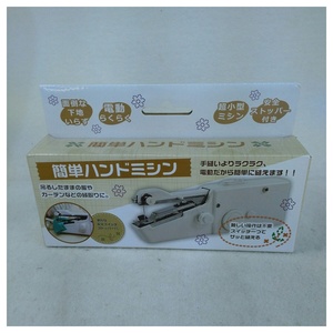 [ unused goods ] compact hand sewing machine one hand .... battery type white 