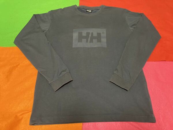 送料無料　HELLY HANSEN (ヘリーハンセン)長袖Tシャツ（サイズM）HH LOGO TEE (ロングスリーブ HHロゴティー)