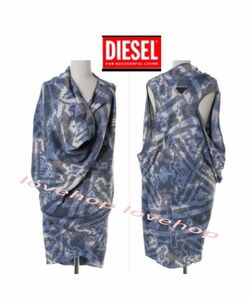 ★【DIESEL 】キリム柄コットンニットノースリーブワンピース【S〜M】◆ Mサイズの方に