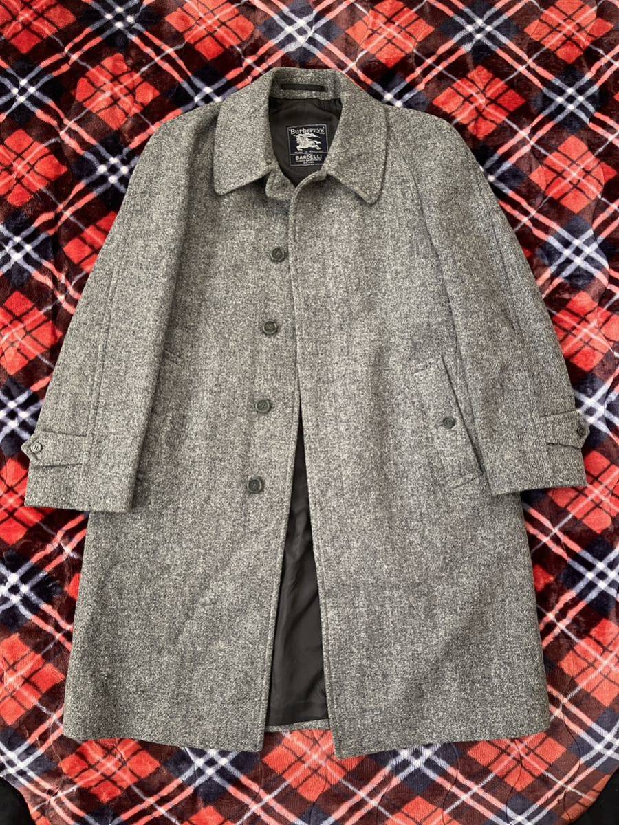 極上】Burberrys バーバリー ハリスツイードコート バルマカーンコート