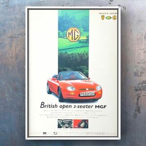  that time thing MGF advertisement / Abingdon Limited MG MGB MGF limited abingdon poster car engine custom used original minicar open 1/18