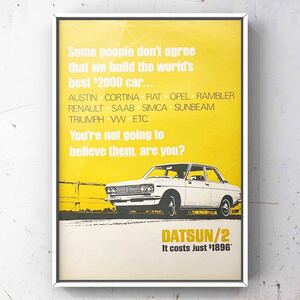  подлинная вещь USA DATSUN 510 реклама / каталог B4A3 Datsun 510 DATSUN510 Datsun 510 Bluebird 1600sss kp510 б/у детали миникар 