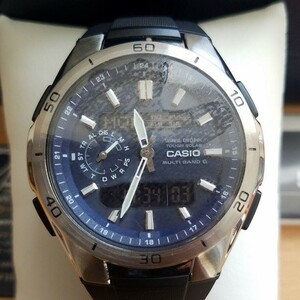 【カシオ】 ウェーブセプター 新品 腕時計 WVA-M650-2AJF ブラック 電波ソーラー 未使用品 メンズ 男性 CASIO