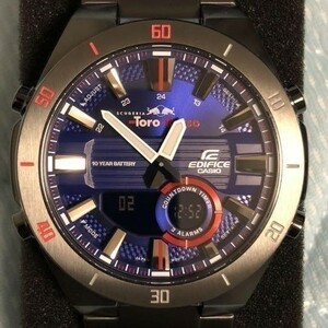 [ Casio ]EDIFICE Edifice s Koo te rear Toro rosso new goods ERA-110TR-2A wristwatch black CASIO men's unused goods man parallel imported goods 