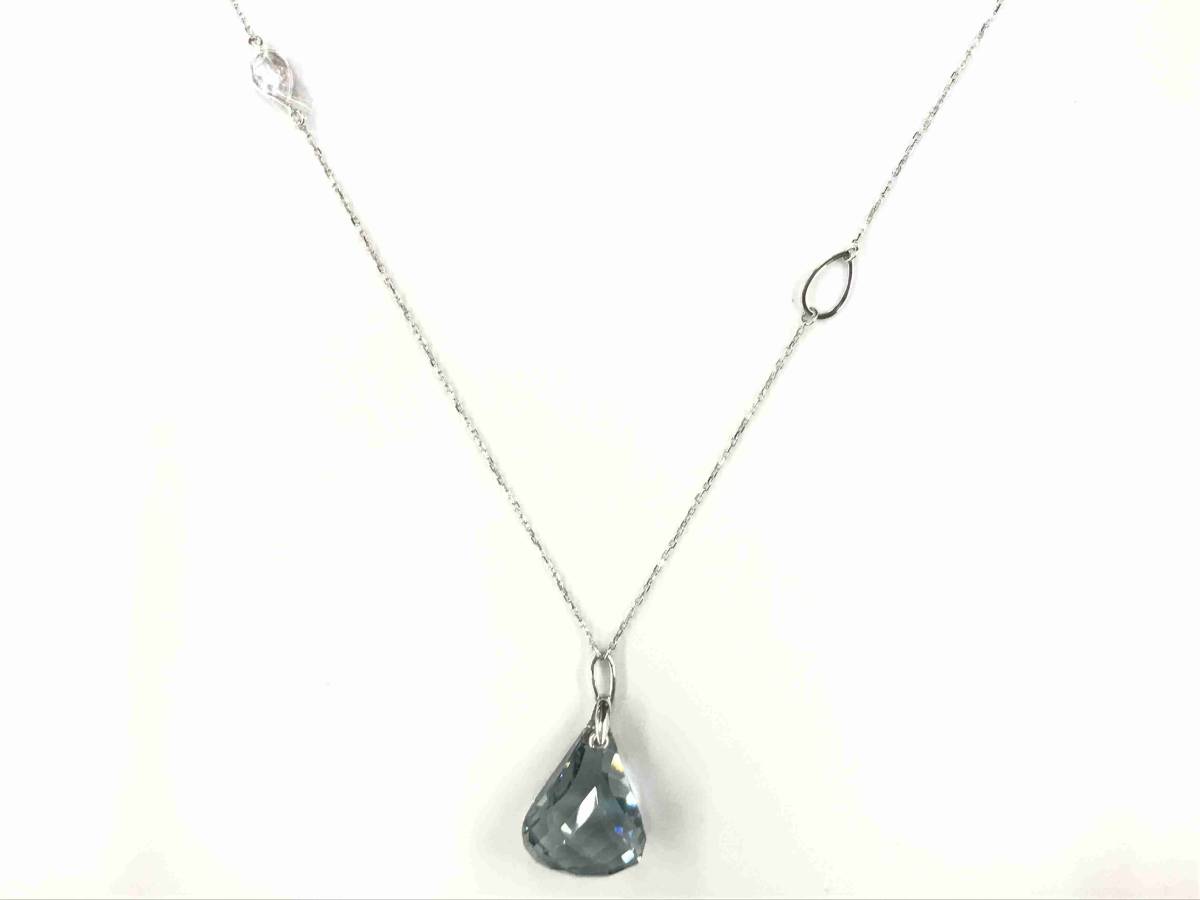 即納&大特価】 極美品 希少 スワロフスキー 大ぶりドロップ クリスタル