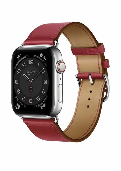 革アップルウォッチバンド Apple Watch バンド　38/40/41mm ワインレッド　新入荷　大人気