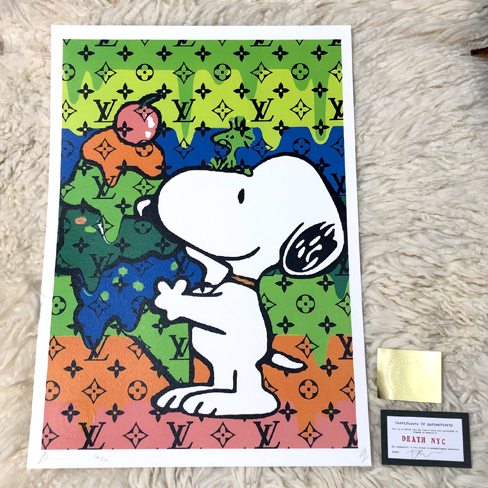 DEATH NYC アートポスター スヌーピー  F  SNOOPY かぼちゃ 