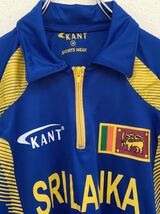 【レア】　サッカー　スリランカ代表　SRILANKA　ユニフォーム　メンズ　Mサイズ　KANT　ブルー　刺繍ワッペン　新古品　デッドストック_画像3