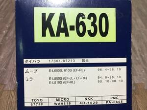 Kaia　エアフィルター　KA−630　ムーブ　ミラ　未使用品　管12438