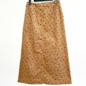 【0056】コーデュロイロングスカート 小花柄 Mサイズ ロングスカート マキシスカート