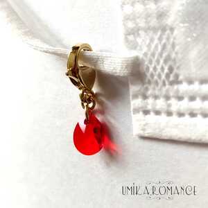  small red .( mask charm )* hand made 