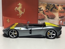 Burago 1/24 Ferrari MONZA SP1 シルバー　フェラーリ　モンツァ_画像5