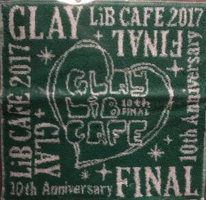 ★未開封★GLAY 福岡限定 LiB CAFE 2017 FINAL タオルハンカチ