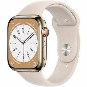 ★新品未開封★ Apple Watch Series 8 45mm (GPS ＋ Cellularモデル) MNKM3J/A ゴールドステンレススチールケース
