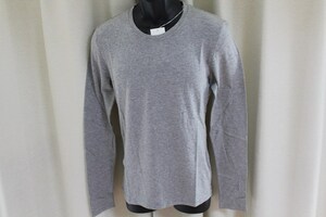 エイチワイエム hym N11 メンズ長袖Tシャツ グレー サイズ46/M 日本製 新品 ロンティー