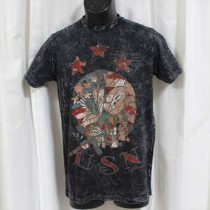 エドハーディー ED HARDY メンズ半袖Tシャツ ブラック Sサイズ 新品 アメリカ製 M02VTSB437