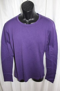 エイチワイエム hym N11 メンズ長袖Tシャツ パープル サイズ46/S 日本製 新品 ロンティー 紫